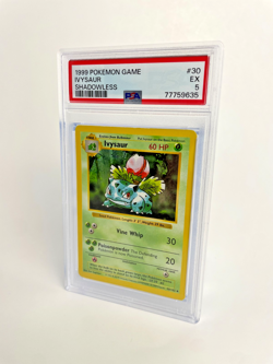 Ivysaur Shadowless Base Set 30/102 Pokemon 1999 - PSA 5 EX - Image 1