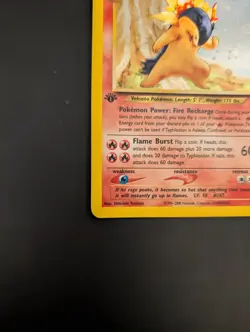 Pokemon Typhlosion 17/111 Neo Genesis Rara Holo ENG FIRST EDITION - Image 5