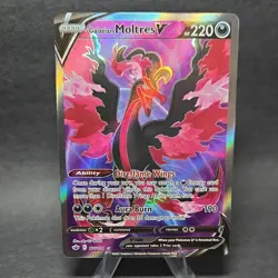 Pokemon TCG Chilling Reign Galarian Moltres V 176/198 Ultra Rare Full Art Holo - Image 1