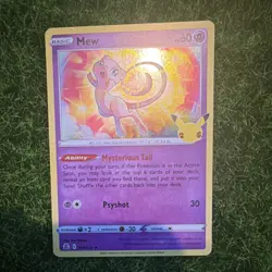 Pokemon Mew 011/025 – Celebrations – 25th Anniversary – Holo Rare – Pokemon TCG - Image 1
