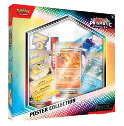 Pokemon Prismatic Evolutions Poster Collection Box (3 Booster Packs) Sealed/New - Image 1