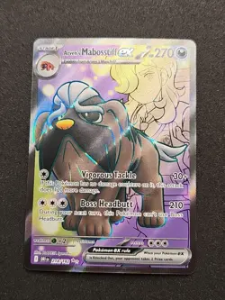 Pokemon TCG Arven's Mabosstiff EX 218/182 Sv10: Destined Rivals Ultra Rare - Image 1
