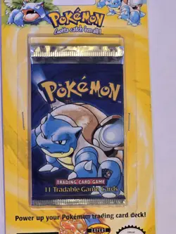 1999 Vintage Pokemon Base Set Blister Pack Blastoise Potential Shadowless - Image 2