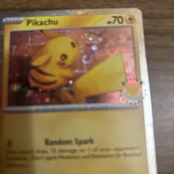 Pikachu 051 /162 Stamped 2026 Pokemon Day 30th Anniversary Promo Cosmos w/ SWIRL - Image 4