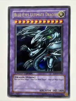 Yugioh Blue-Eyes Ultimate Dragon JMP-EN005 Limited Edition Ultra Rare LP (2) - Image 1