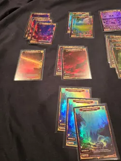 Gamersupps Vcard Awakened Worlds First Edition Holo World Cards Lot of 25 - Image 2