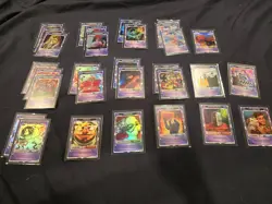 Gamersupps Vcard Awakened Worlds First Edition Holo Support Cards Lot of 30 - Image 1