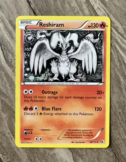 Pokemon Card Reshiram 28/113 Holo B&W Legendary Treasures - Image 1