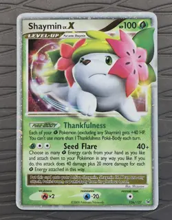 Shaymin Lv.X (Land Forme) 126/127 Platinum Holo COSMOS HOLO Pokemon Card - Image 1