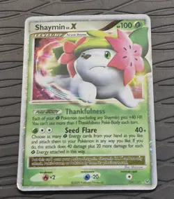 Shaymin Lv.X (Land Forme) 126/127 Platinum Holo COSMOS HOLO Pokemon Card - Image 2