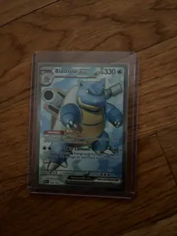 Pokemon TCG Blastoise EX Holo Ultra Rare Card Scarlet VIOLET-151, 184/165 - Image 1