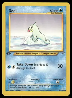 Pokemon Cards Seel 81/105 1st Edition Neo Destiny WOTC Common LP *3 - Image 1