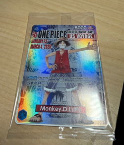 One Piece Monkey D. Luffy College Basketball US Voyage Promo Card - Image 1