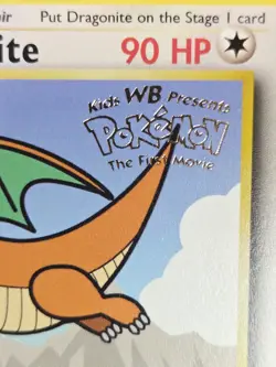1999 Pokemon Dragonite #5 Black Star Promo WB First Movie Stamped Card TCG WoTC - Image 3