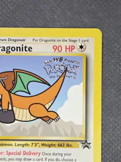 1999 Pokemon Dragonite #5 Black Star Promo WB First Movie Stamped Card TCG WoTC - Image 5