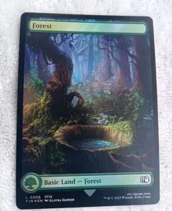 Forest (0306) Final Fantasy Foil MTG NM Magic Land Card Minimum 2 Card Purchase - Image 1