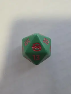 Raphael Teenage Mutant Ninja Turtle D20 Die Spindown Mtg Prerelease Kit TMNT - Image 1