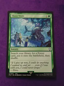 Three Visits 315 MTG Commander: FINAL FANTASY U NM FIC - Image 1