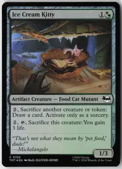 Ice Cream Kitty (150) - Foil - Teenage Mutant Ninja Turtles (TMT) - NM - Image 1