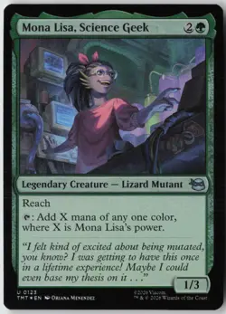 Mona Lisa, Science Geek (123) - Foil - Teenage Mutant Ninja Turtles (TMT) - NM - Image 1