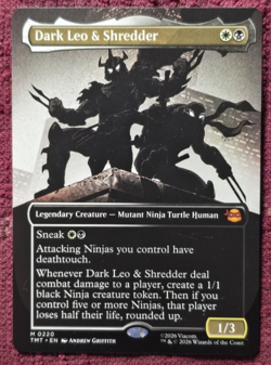 MTG Dark Leo & Shredder (Borderless) 0220 Teenage Mutant Ninja Turtles M/NM - Image 1