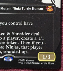 MTG Dark Leo & Shredder (Borderless) 0220 Teenage Mutant Ninja Turtles M/NM - Image 4