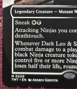 MTG Dark Leo & Shredder (Borderless) 0220 Teenage Mutant Ninja Turtles M/NM - Image 5