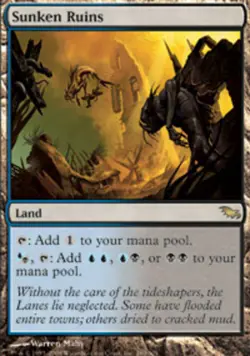 [1x] Sunken Ruins Near Mint, English Shadowmoor MTG Magic - Image 1