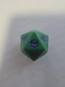 Donatello Teenage Mutant Ninja Turtle D20 Die Spindown Mtg Prerelease Kit TMNT - Image 1