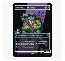 MTG Donatello, the Brains - Surge Foil - Borderless, NM-Mint, English Commander: - Image 1