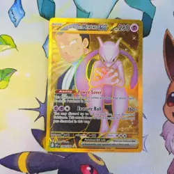 Pokemon Team Rockets Mewtwo EX 240/182 Destined Rivals Hyper Rare NM - Image 1