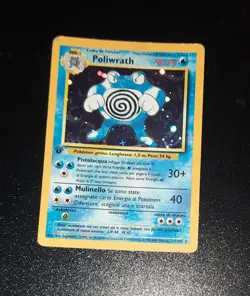 POKEMON~POLIWRATH~13/102~HOLO~1A EDIZIONE~SET BASE~ITA~PR - Image 2