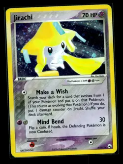 Pokemon TCG Jirachi 8/101 2004 Holo EX Hidden Legends Card NM - Image 1