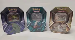 Pokemon TCG: Triple Whammy Tins Lot Of 3 Complete Set New Factory Sealed - Image 1