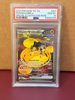 Iron Boulder EX 207/162 SIR 2024 Pokemon Temporal Forces PSA 10 Gem Mint - Image 1