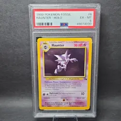 Pokemon TCG Fossil Haunter 6/62 Holo Rare Unlimited PSA 6 - Image 1
