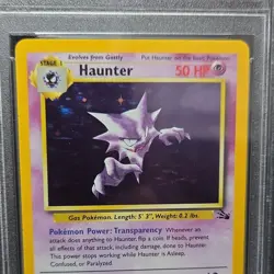 Pokemon TCG Fossil Haunter 6/62 Holo Rare Unlimited PSA 6 - Image 2