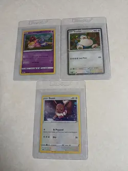 Promo Lot Snorlax Slowpoke Eevee Black Star Pokemon Cosmic - Image 1