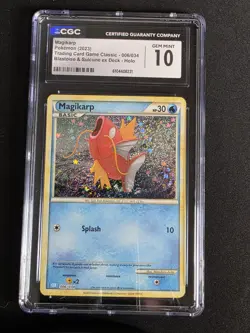Pokemon Magikarp 006/034 Classic Holo CGC GEM Mint 10 (Blastoise & Suicune Deck) - Image 1