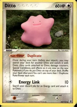 Ditto 35/113 Uncommon EX Delta Species Pokemon - Image 1