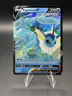 Pokemon Vaporeon V SWSH: Sword & Shield Promo Rapid Strike Holo SWSH150 - Image 1