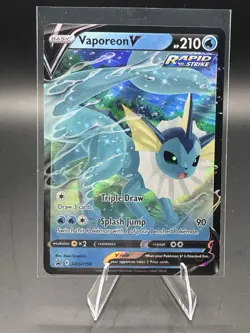 Pokemon Vaporeon V SWSH: Sword & Shield Promo Rapid Strike Holo SWSH150 - Image 4