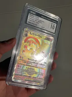 CGC 10 Mewtwo VSTAR Japanese Hyper Rare Pokemon GO TCG Graded 2022 Rainbow - Image 5