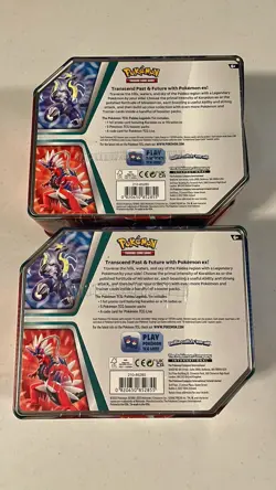 Pokemon TCG Paldea Legends 5-Pack Tin Set - Koraidon ex & Miraidon ex - Sealed - Image 2