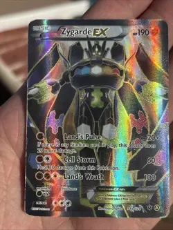 Zygarde EX 54a/124 Fates Collide Alternate Full Art Promo NM Near Mint Pokemon - Image 3