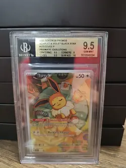Pokemon Eevee Prismatic Evolutions ETB Promo SVP EN 173 BGS 9.5 - Image 3