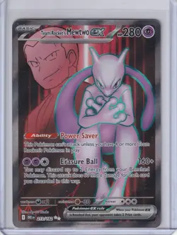 Pokemon TCG Team Rockets Mewtwo EX 213/182 Full Art Destined Rivals - Image 1