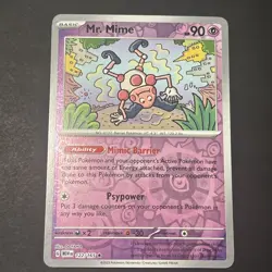 Mr mime 122/165 Reverse holo Pokemon 151 LP - Image 1