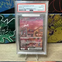 2023 Pokemon SVP EN-SV Black Star Promo 053 Mew EX 151 Ultra Premium Coll PSA 10 - Image 1