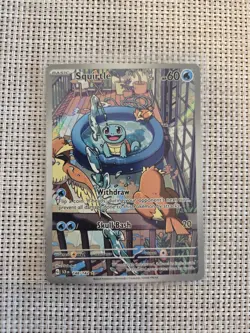 Pokemon Squirtle 148/142 Sv07 Stellar Crown Illustration Rare Full Art Holo 2024 - Image 1
